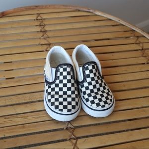 Toddler Checkerboard Slip-On Vans